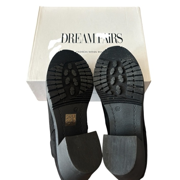 Dream Pairs Black Suede Ankle Boots Size 9.5 - Picture 6 of 8